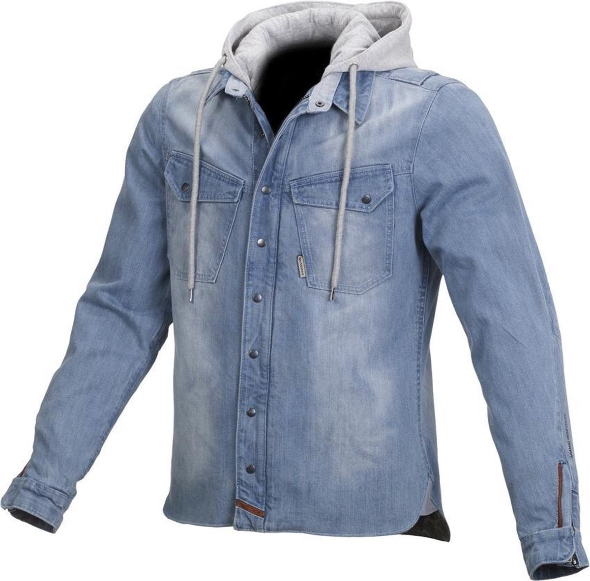 Denim Motor Shirt Macna Westcoast Lichte Wassing