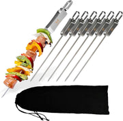 Ferodelli® - Premium BBQ spiezen - Set van 6 - Kebab spiezen - Beste uit de Test - (populair)