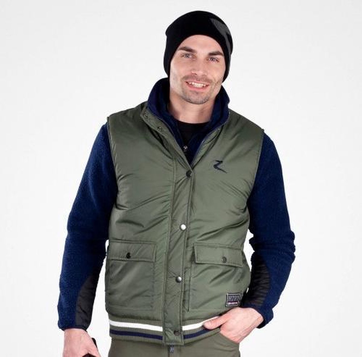 Claus Unisex Reversible Vest Groen/Blauw S Horze