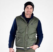 Claus Unisex Reversible Vest Groen/Blauw S Horze