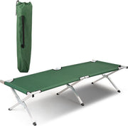 NordFalk veldbed XXL 200 x 71 cm - aluminium campingbed / stretcher / kampeerbed - groen