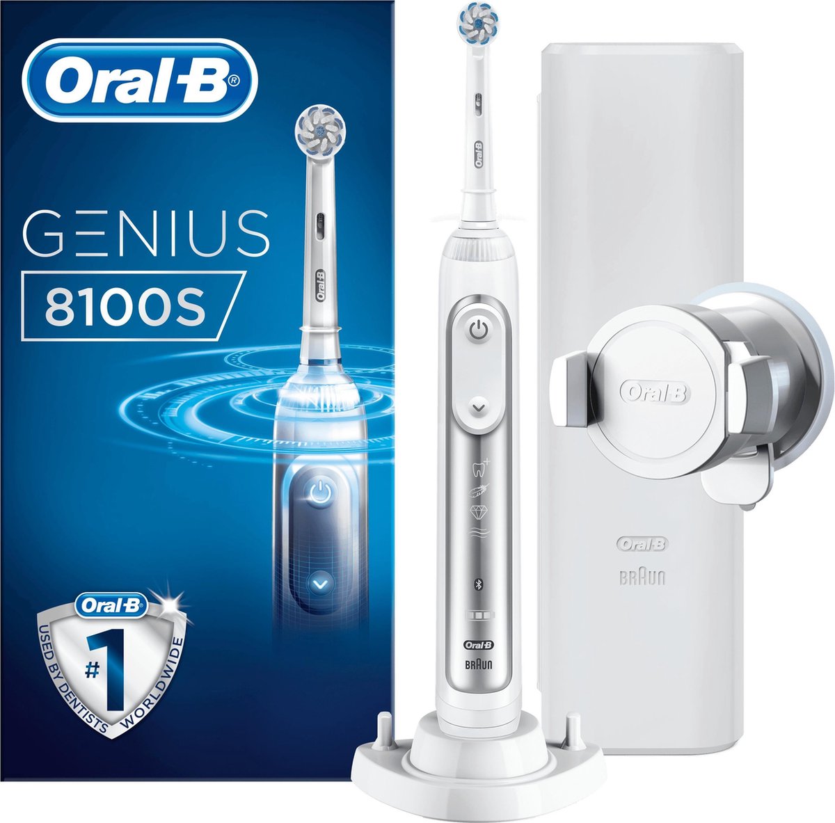 Oral-B Genius 8100S - Elektrische Tandenborstel - Zilver