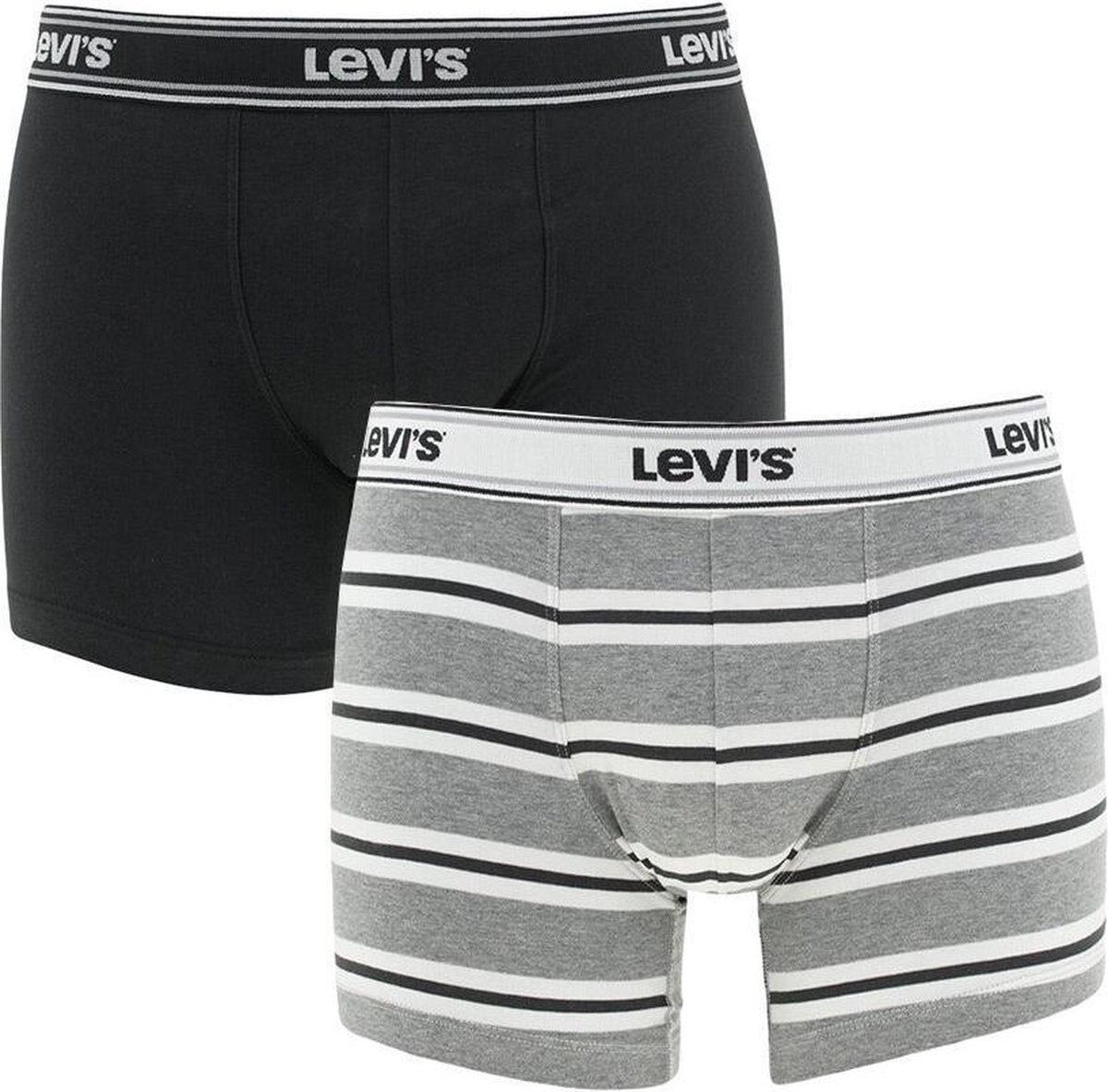 Levis Men Sporty Stripe B - Grey Melange/Black