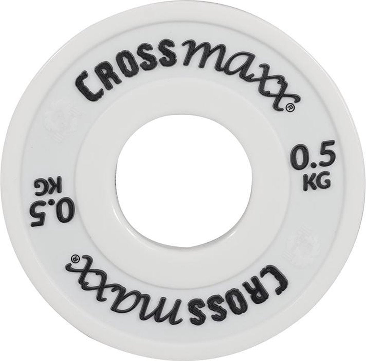 Elite fractional halterschijf 50mm 0.5 kg - wit