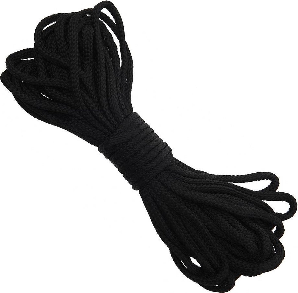 Parachute-koord zwart - 5mm - 15M