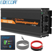 Omvormer 12V-230V Zuivere Sinus | 1500W/3000W + controller | 1x USB Poorten