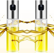 DecoRD Oliefles Sprayer Set  RVS + Glas met Precisiesprayer 100ml - Geschikt voor Olie/Azijn/Olijfolie