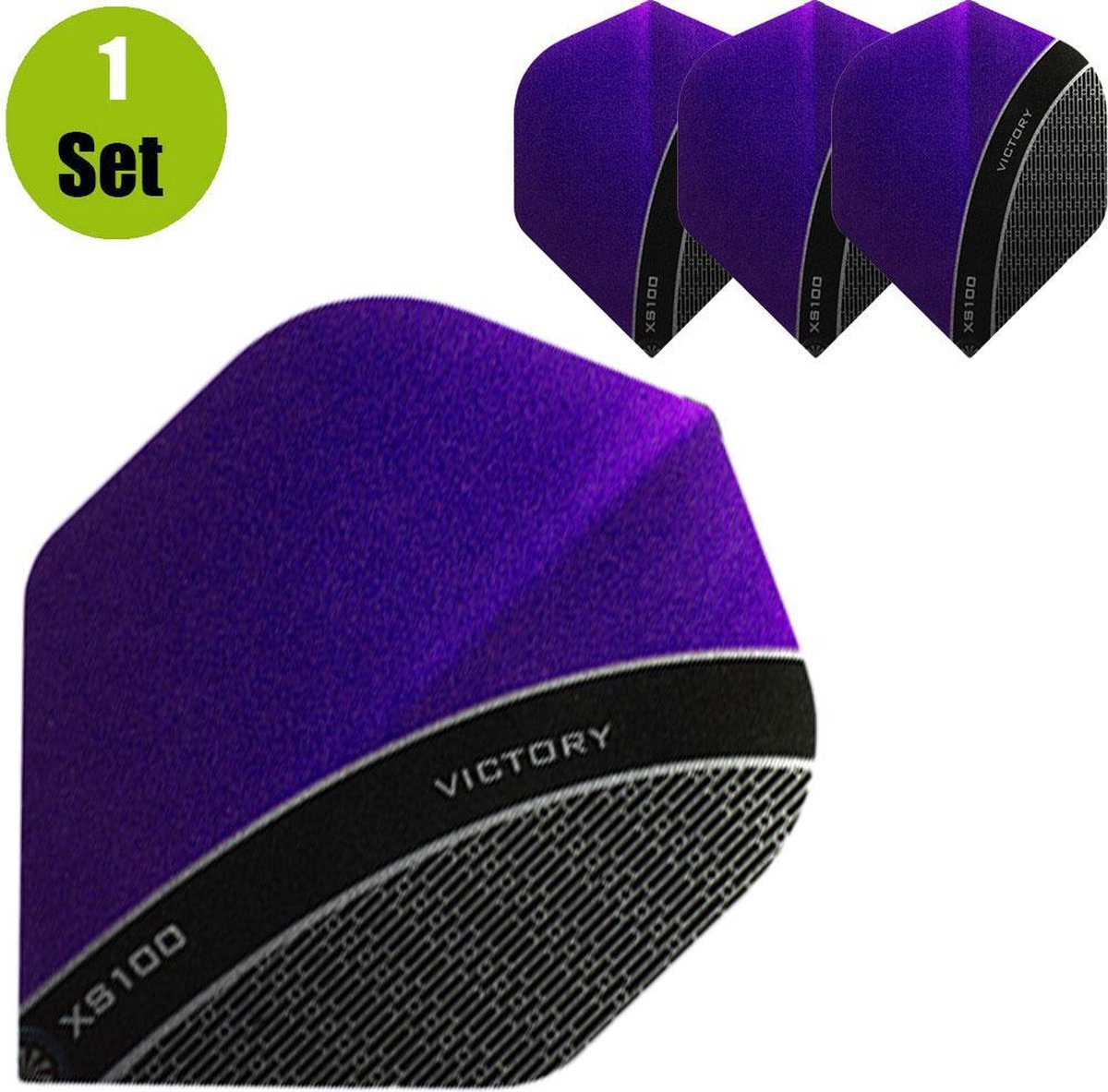 Victory Curve Dart Flights - Paars- ()