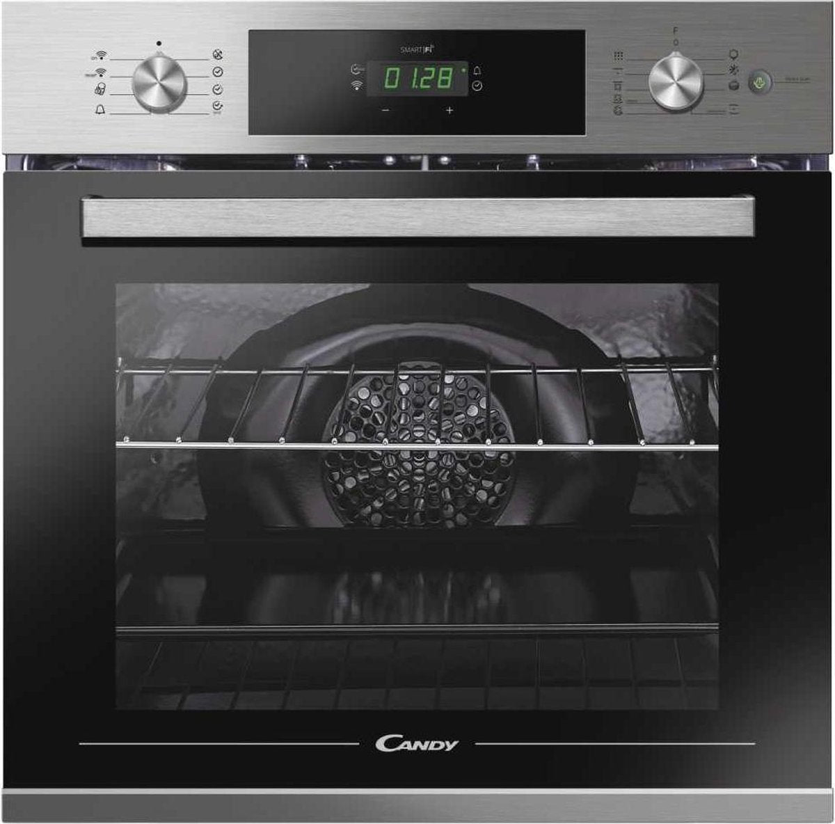 Candy Inbouwoven | Model FCTS886X | 70 liter | RVS | Stoomkook-functie | WiFi-bediening | AquaActiva-reiniging