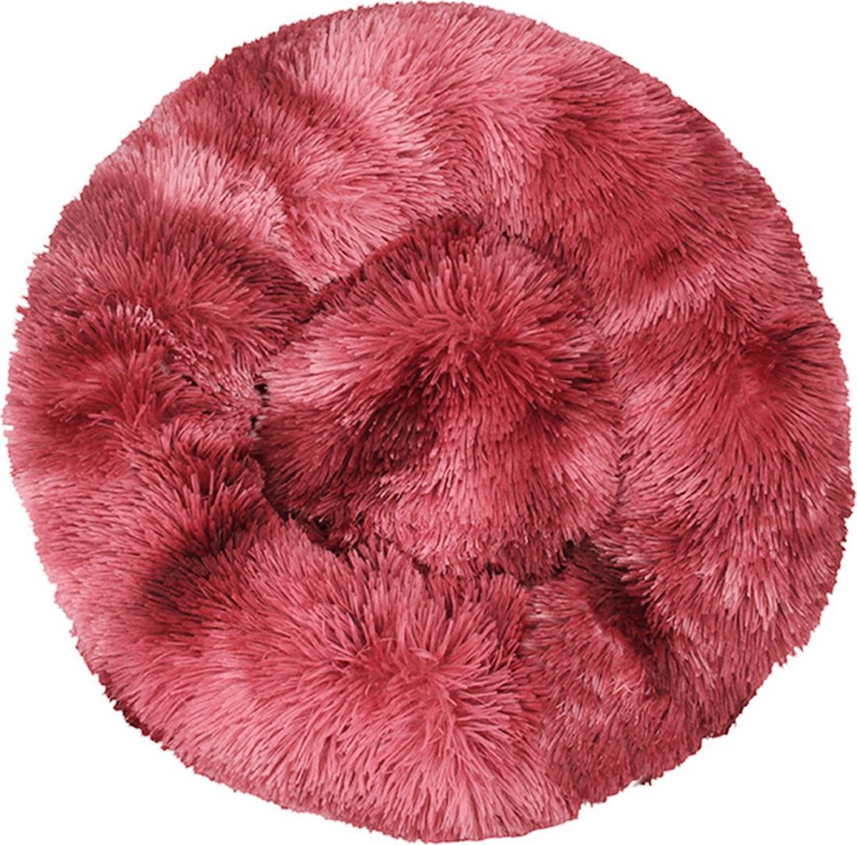 BEESSIES® donut hondenmand/hondenkussen 100 cm - Donker rood tie dye - huisdierbed  hondenbed - hond kussen mand