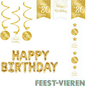Verjaardagspakket goud 80 jaar