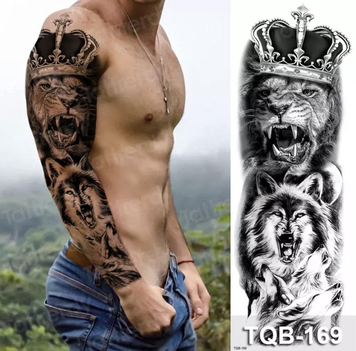 Leeuwen Tattoo | Lion Tattoo | Mooie Neppe Tattoo | Bloem Tatoeage | Tijdelijke Tattoos | Nep Tatoeage | Dames Tatoeage | Temporarty Tattoo | Fake Flower Tattoo | Langdurige Nep Tattoo | Christendom | Gaaf | Cool | Trend