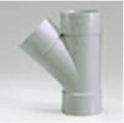 Sub PVC tee 45gr. 3xmof grijs 125 mm