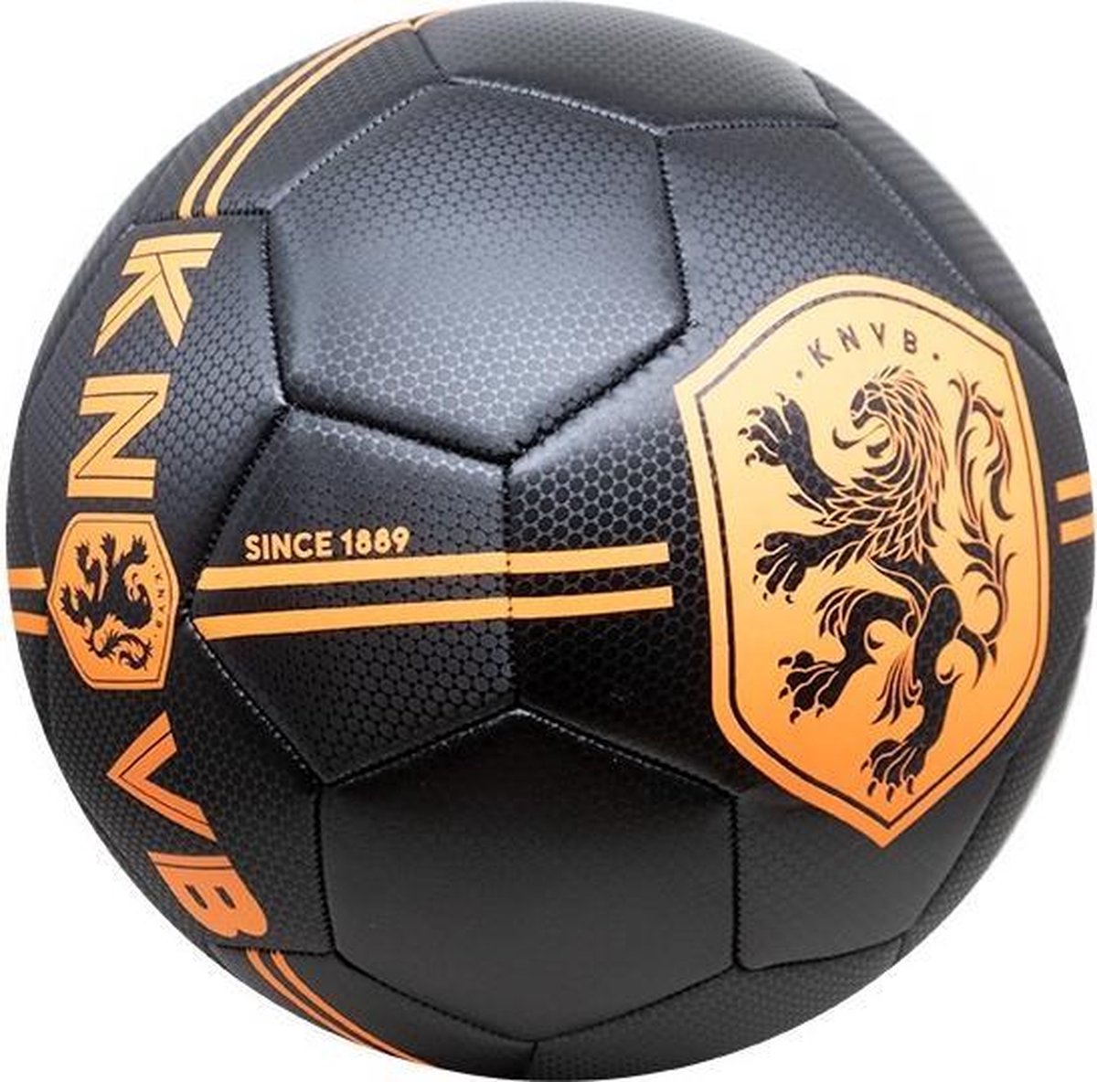 Bal Holland groot KNVB zwart carbon