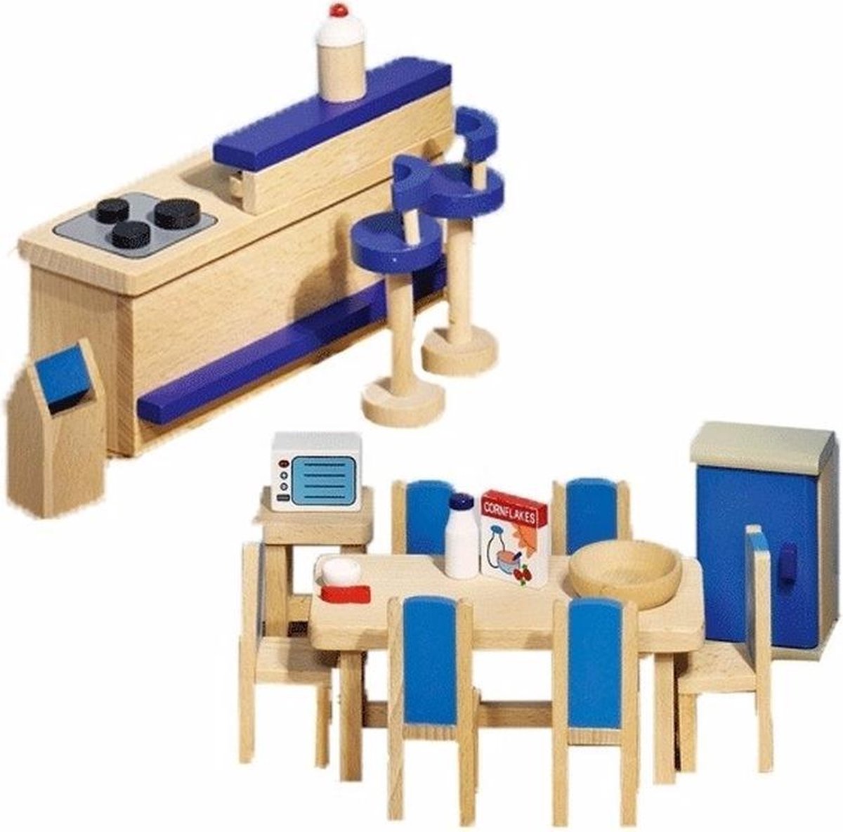 Poppenhuismeubeltjes moderne keuken