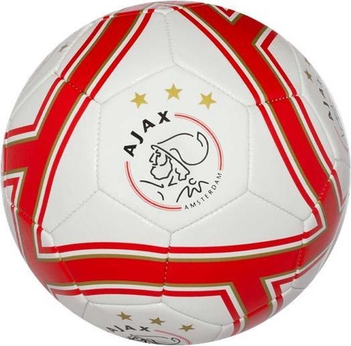 AJAX Voetbal Wit Goud Rood
