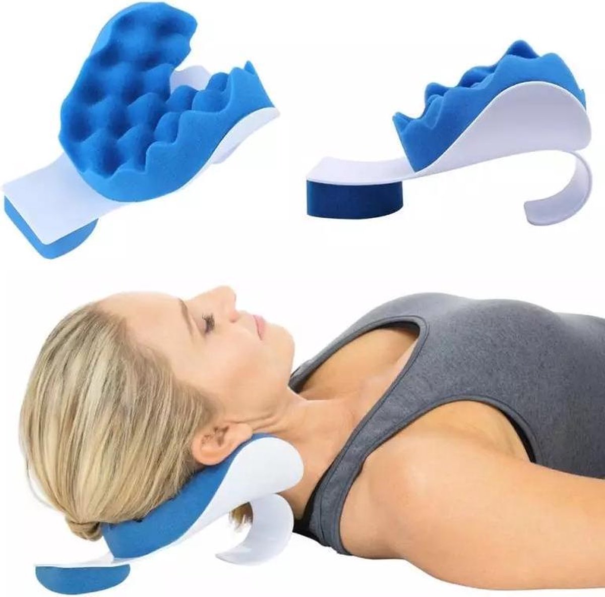 Neksteun kussen - schoudersteun- relief kussen- ontspanning - massage - verlicht pijn