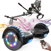 Evercross Hoverboard 6.5 Inch | Flits Wielen | Bluetooth Speaker | LED verlichting | Zwart + Hoverkart Camouflage