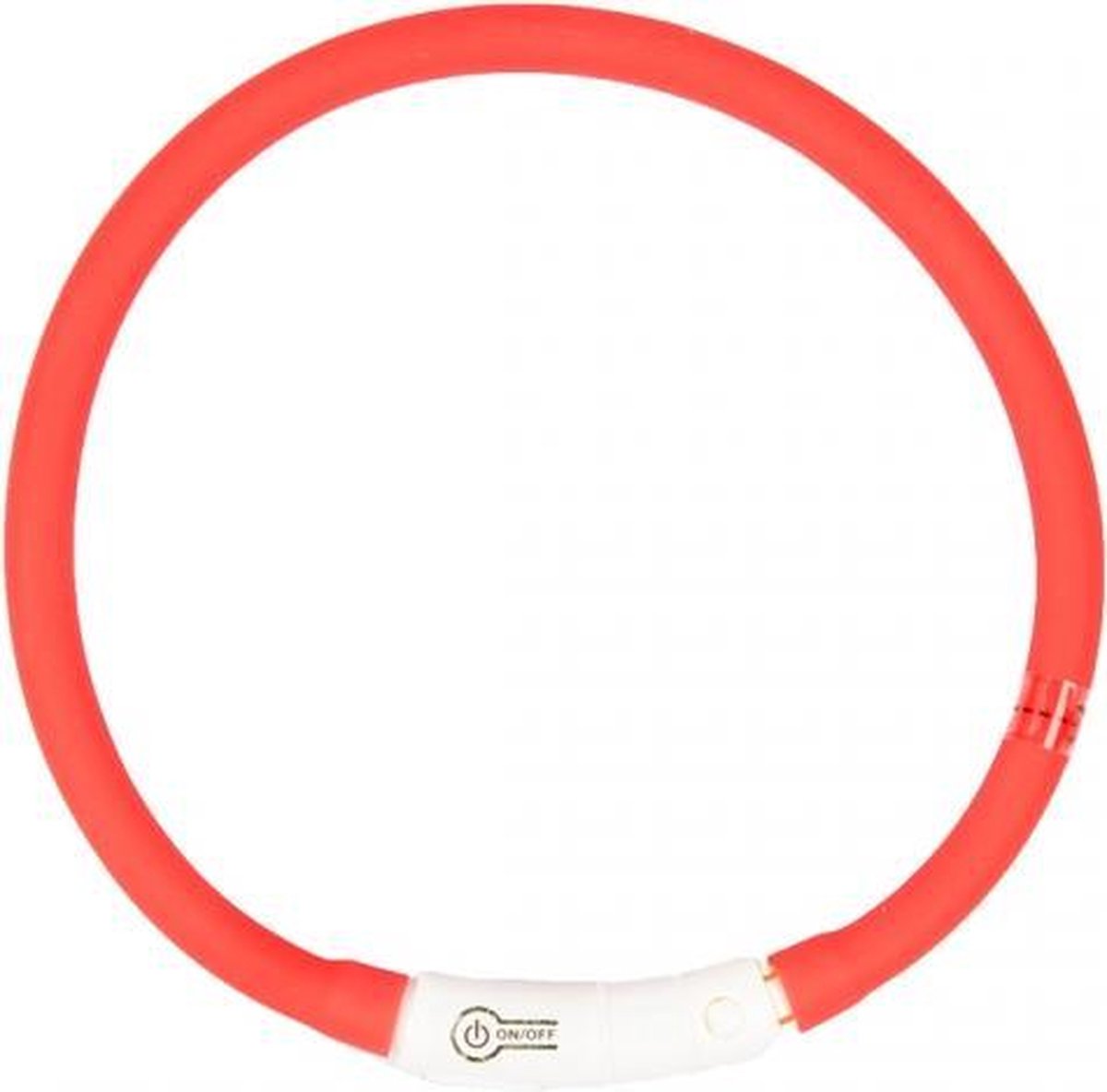 Verlichte light halsband rood 70cm