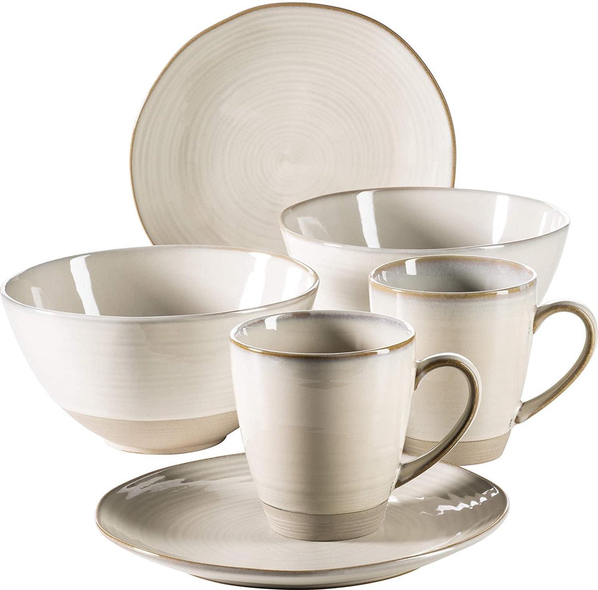 Serie Vintage serviesset voor 2 personen