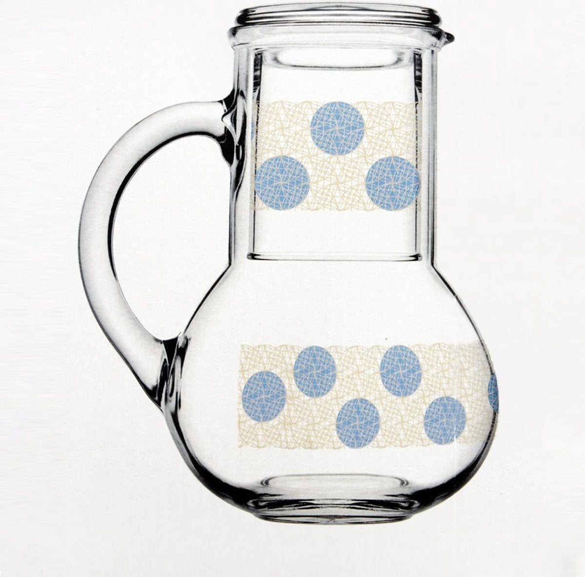 Pasabahce Hareli - Schenkkan Met Waterglas - 2 Delig - 1000 ml