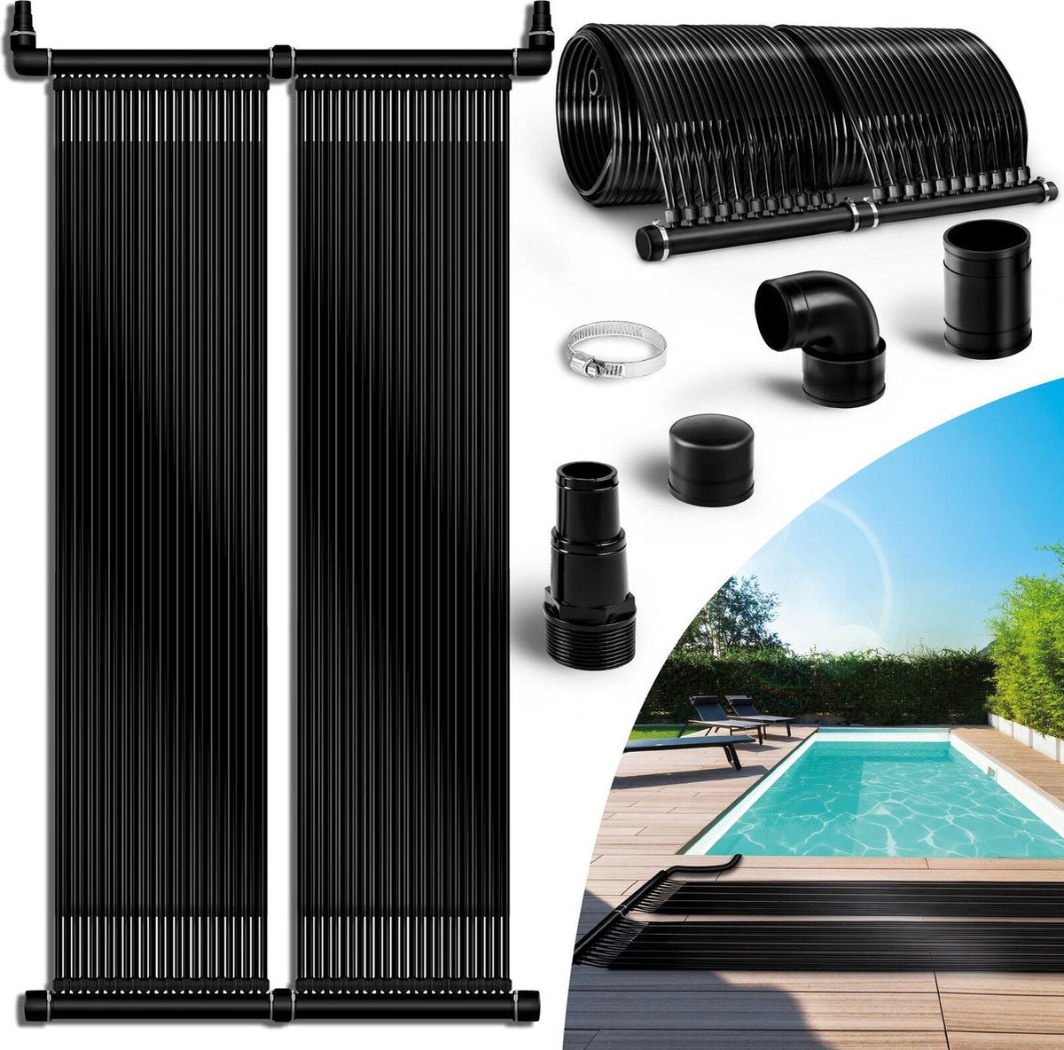 Tillvex - zwembadverwarming - zonneverwarming zwembad - zonnecollector - zonnemat - 76 x 600 cm