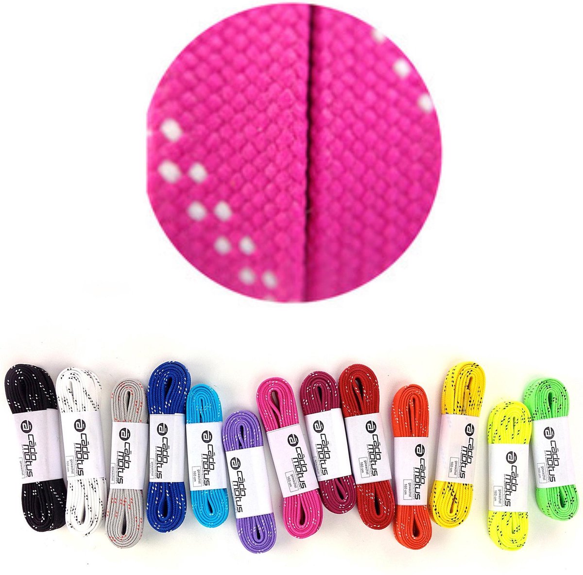 Cádomotus Wax Veters Roze 160cm | Sportveter voor oa Sportschoenen