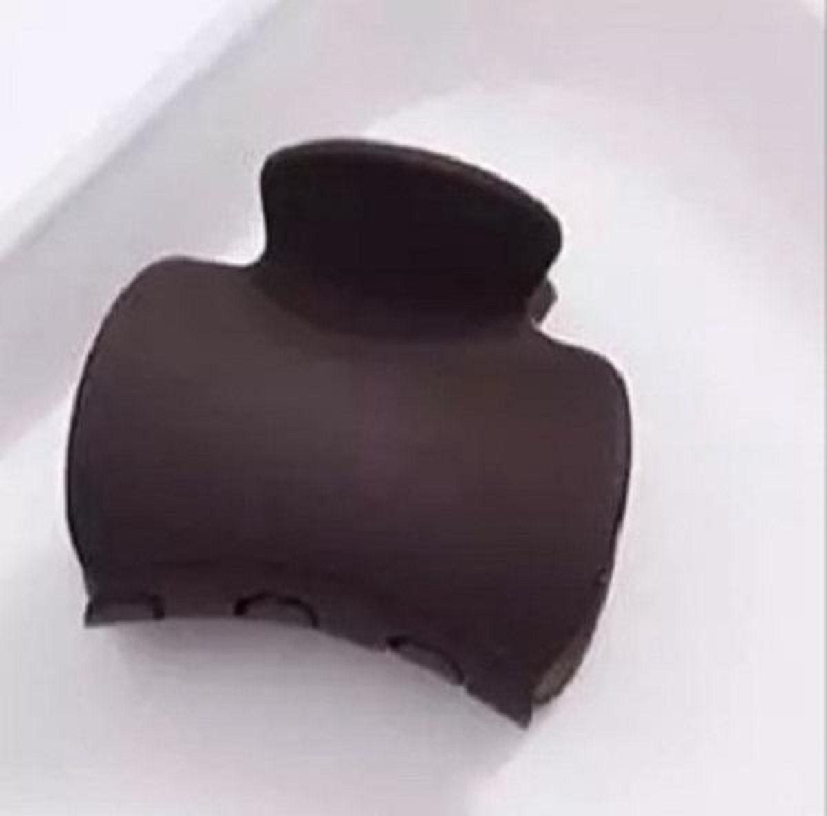 VSE haarclip klein chocolade