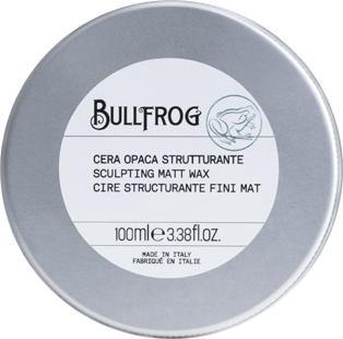 Bullfrog Sculpting Matt Wax - Matte High Definition Wax - op Basis van Klei - Werkt 24 Uur - 100ML