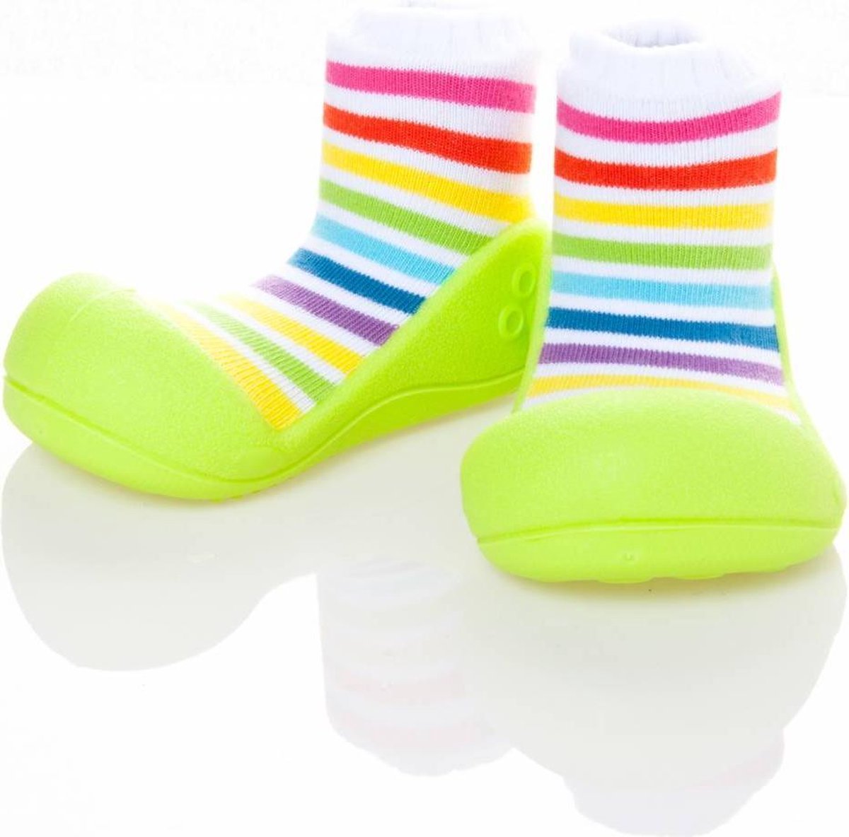 Attipas babyschoentjes Rainbow Groen Maat: 24 (14