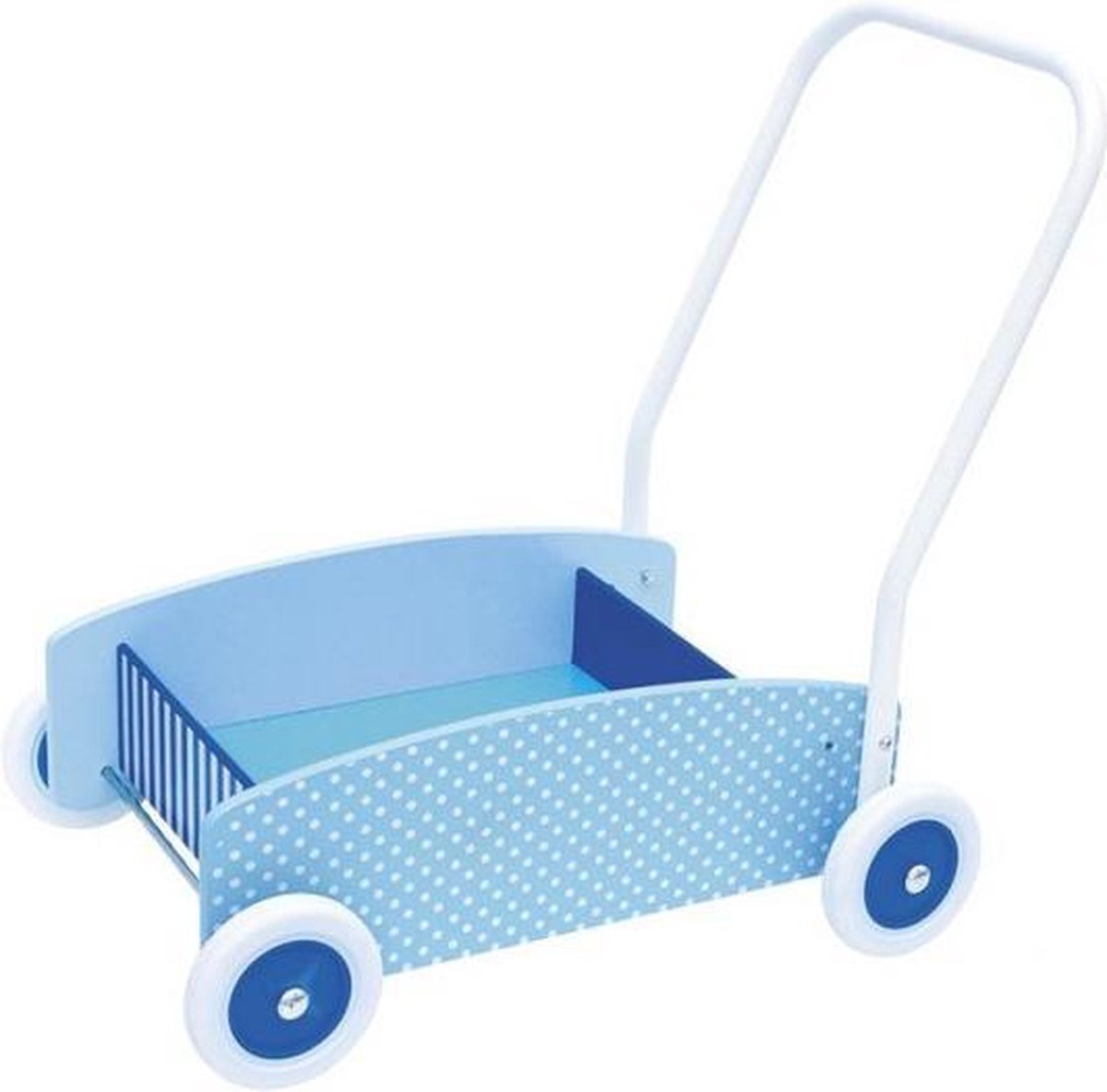 Jabadabado Blokkenwagen Blauw