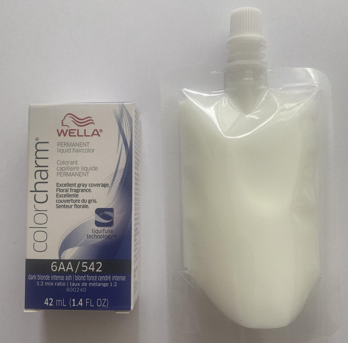 Wella Color Charm Permanent Hair Colour - 6AA Dark Blonde Intense Ash met developer