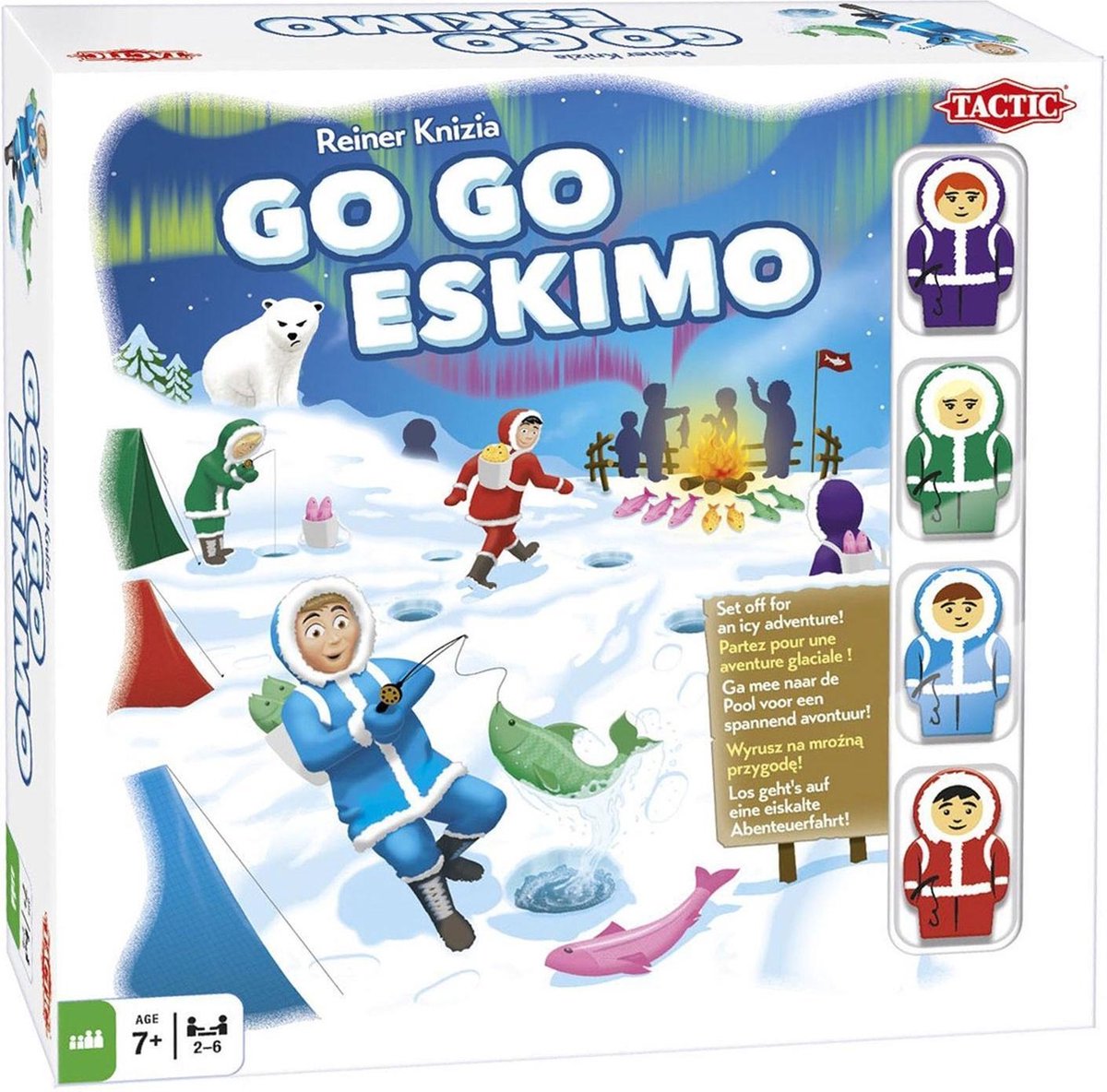 Tactic Go Go Eskimo - gezelschapsspel - familiespel - kinderspel - Bordspel