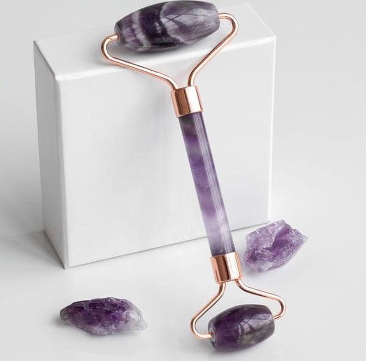 FLUFF Gezichtsmassage Ametyst Roller - Paars