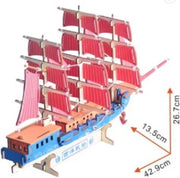 Houten modelbouwpakket - European sailing ship - schip - 42.9 x 13.5 x 26.7 cm