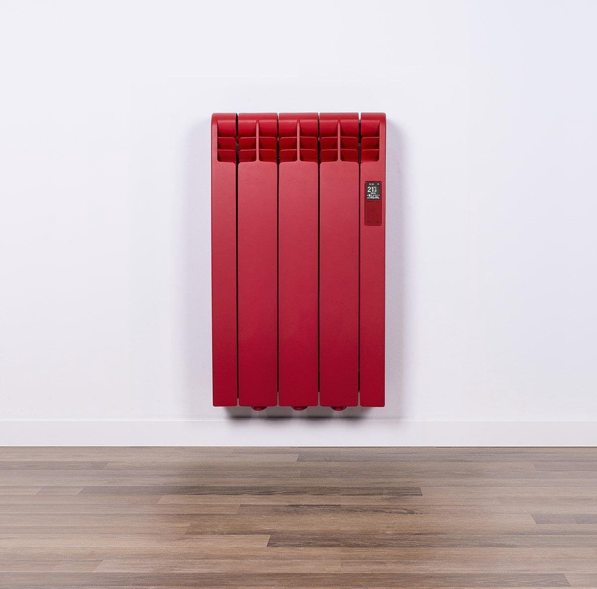 Elektrische Radiator Wifi Flame Red (RAL) - Smartcontrol via app - Energiebesparende functies - Laag verbruik - Realtime consumptie - 3 elementen - 330 W - Zuinigste Radiator