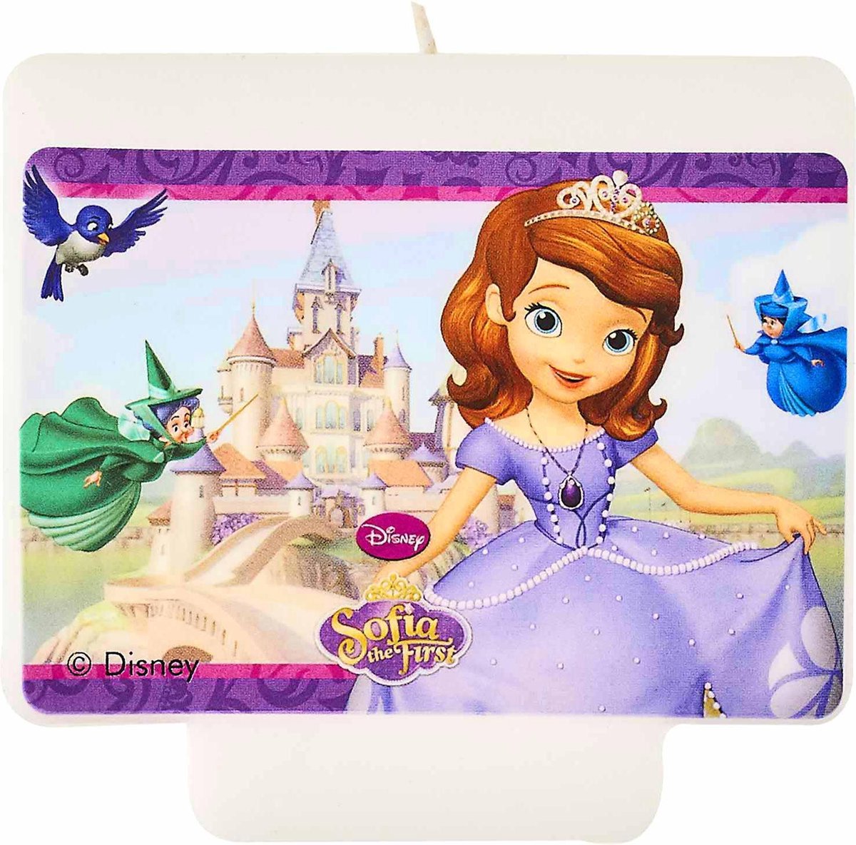 Sofia Het Prinsesje Kaars Happy Birthday 9cm