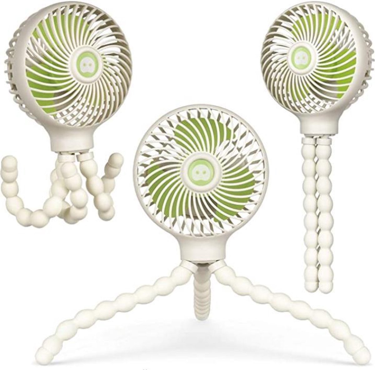 HBKS Octopus Ventilator – Tafelventilator – Ventilatoren – Aircooler – Luchtkoeler – Alternatief Mobiele Airco – Airconditioning – Statiefventilator - USB – Vloerventilator – Tripod - Wit