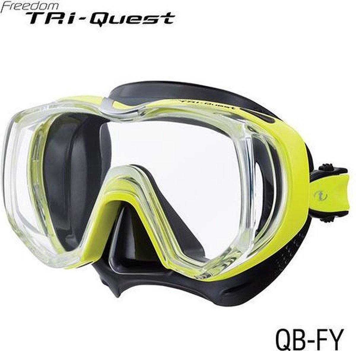 TUSA Freedom Tri-Quest duikbril - zwart/geel