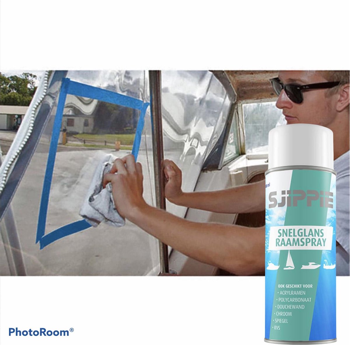 SNELGLANS SPRAY 400 ML - SJIPPIE-Vuplex-Spatscherm-Bootkap-Cabrio-Cabriolet