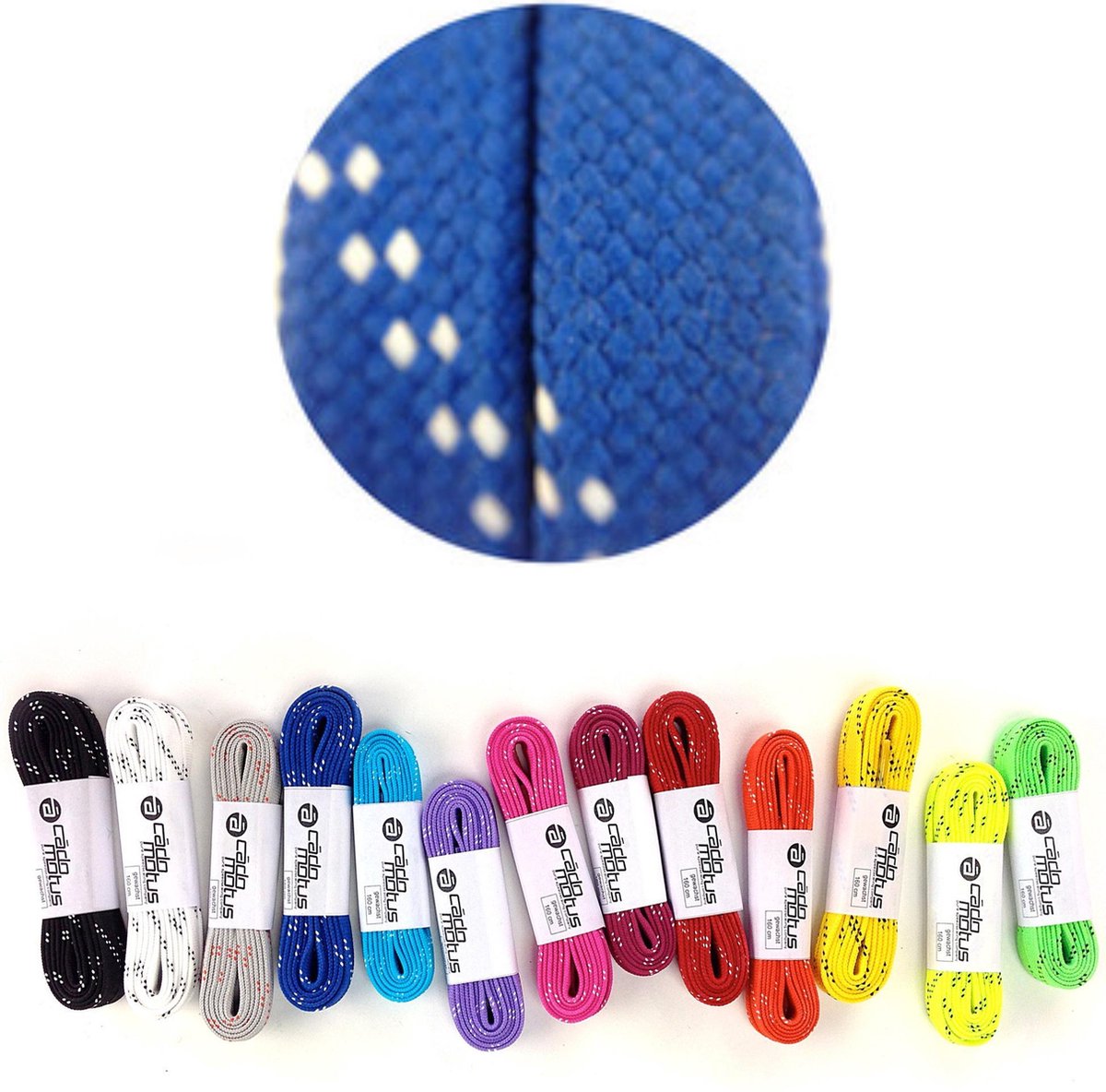 Cádomotus Wax Veters Blauw 160cm | Sportveter voor oa Sportschoenen