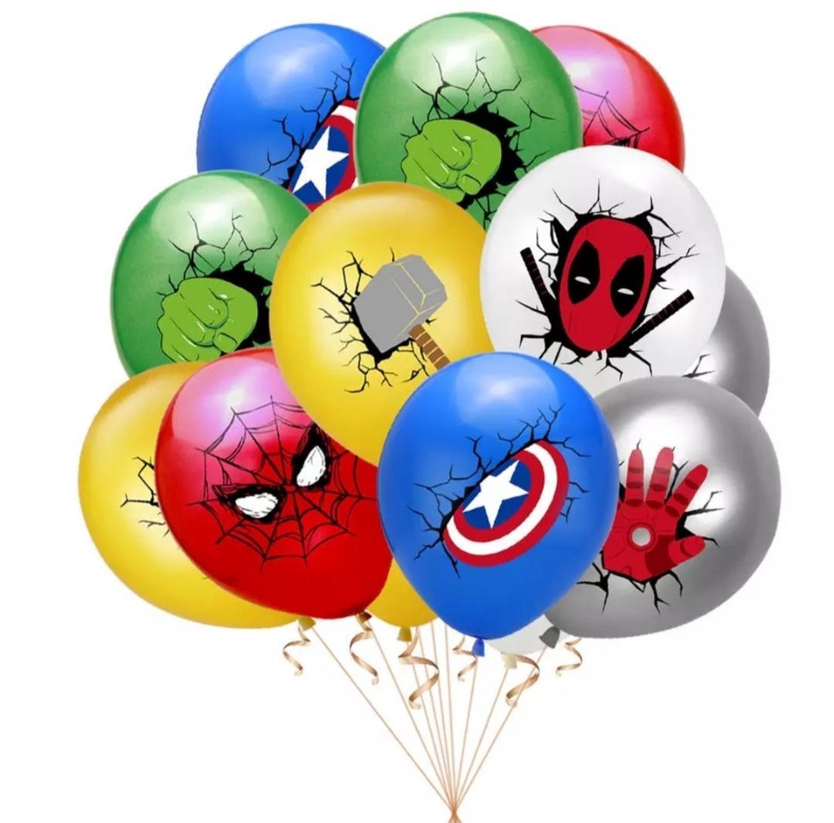 SPIDERMAN-LATEX-12-STUKS-BALLONNEN