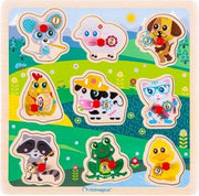 Imaginarium Houten Puzzel ANIMAL - Vormenpuzzel Dieren - Hout