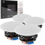 Inbouw stereo set met DAB radio met Bluetooth en 4 plafondspeakers - Systemline E100