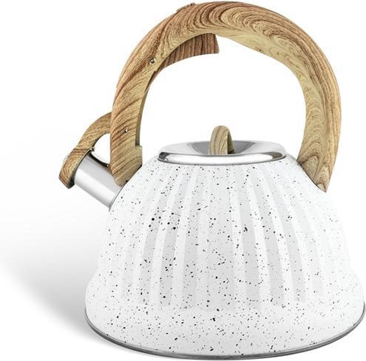 Edënbërg White Line - Luxe RVS Fluitketel - 3 liter