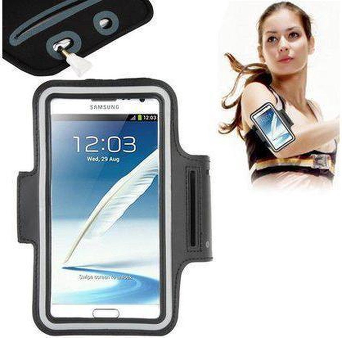 Hardloop Sport Armband voor Samsung Galaxy Note 3