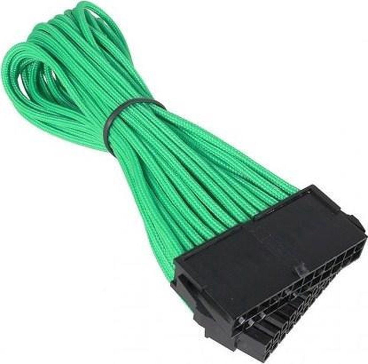 Bitfenix Stroom Verlengkabel [1x ATX stroomstekker 24-polig - 1x ATX stroombus 24-polig] 30.00 cm Groen