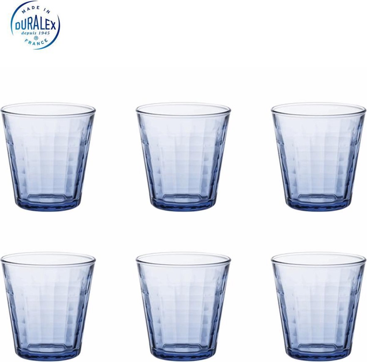 Duralex Prisme 17 cl Marine Blauw Tumbler Doos - 6 Stuks