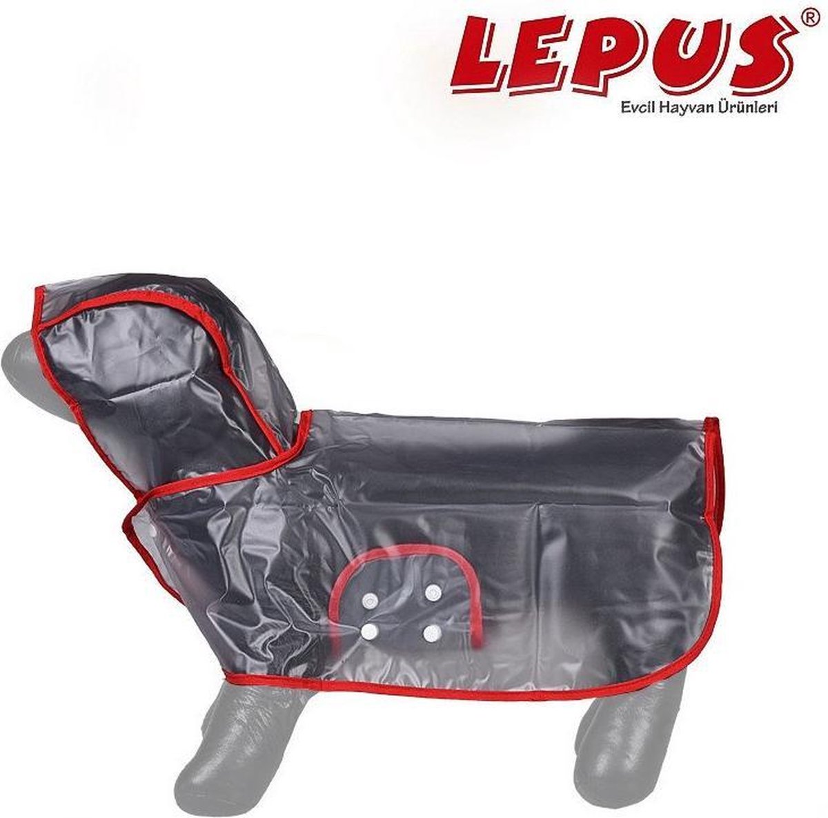 Lepus Regenjas Rood - Maat L