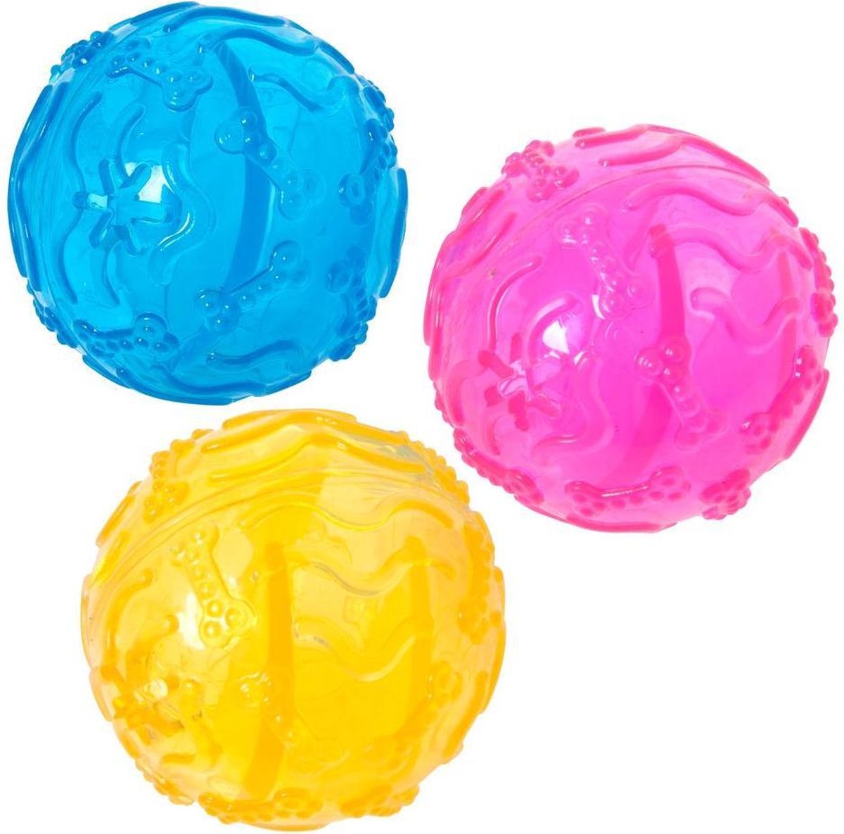Dog toy tpr ball colour ass.